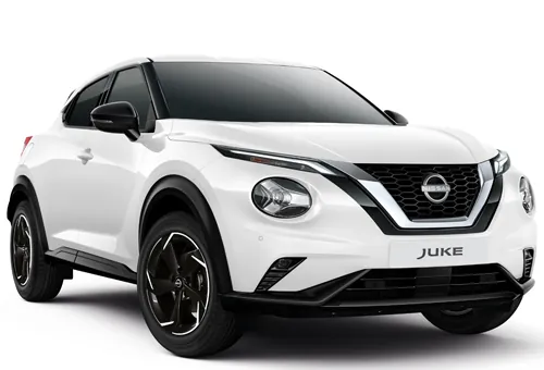 Neuer Nissan Juke Acenta auf neutralem, weißem Hintergrund