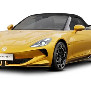 Der MG Cyberster in Trophy Black Roof Yellow